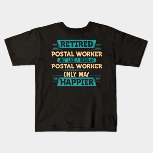 Retired Postal Worker Kids T-Shirt